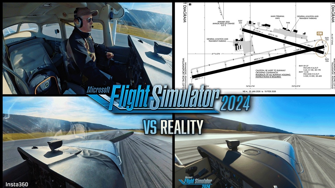 Реальный Cessna против Microsoft Flight Simulator 2024 | 2 раунд | KWBW - KIPT | Ультра-настройки