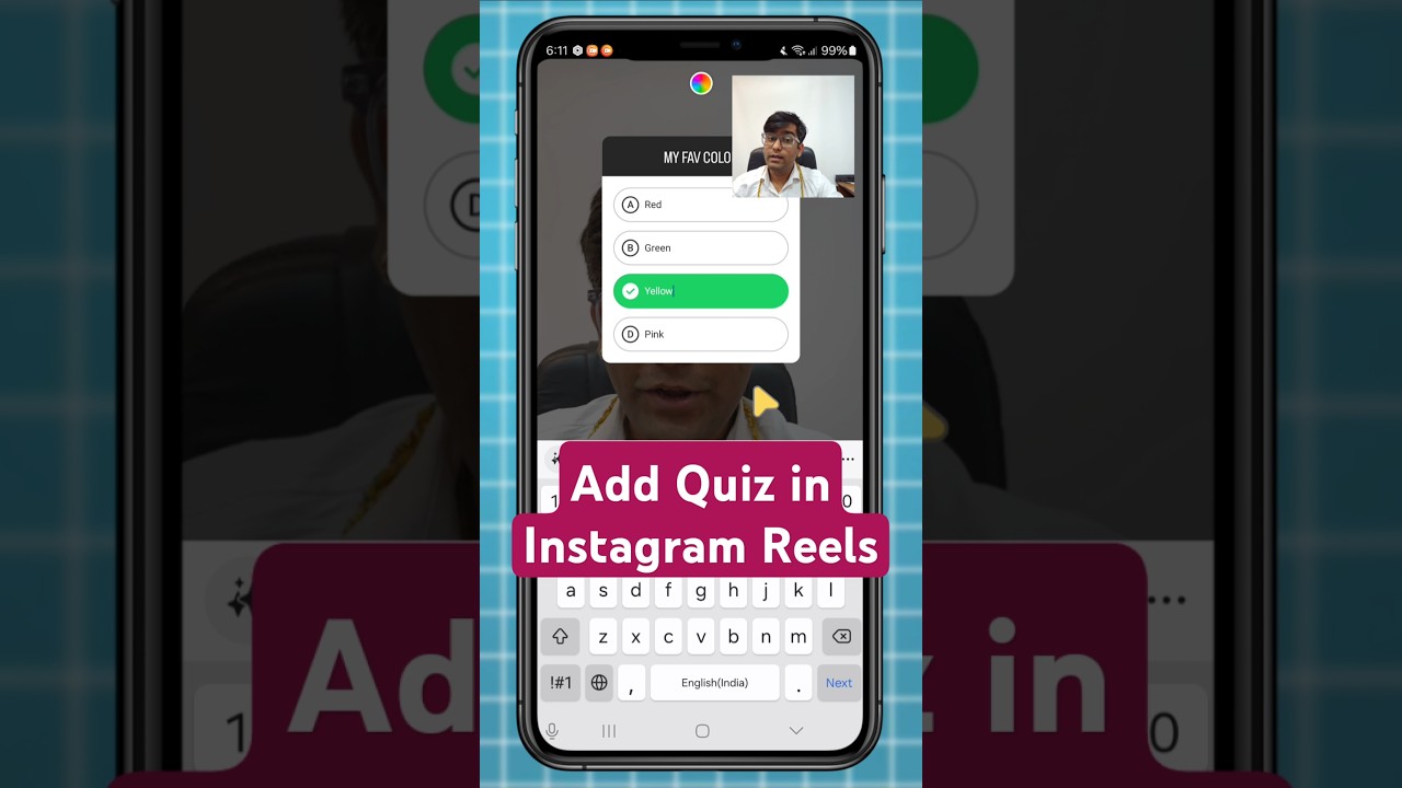 How to Add Quiz on Instagram Reels Video? | Step-by-Step Tutorial