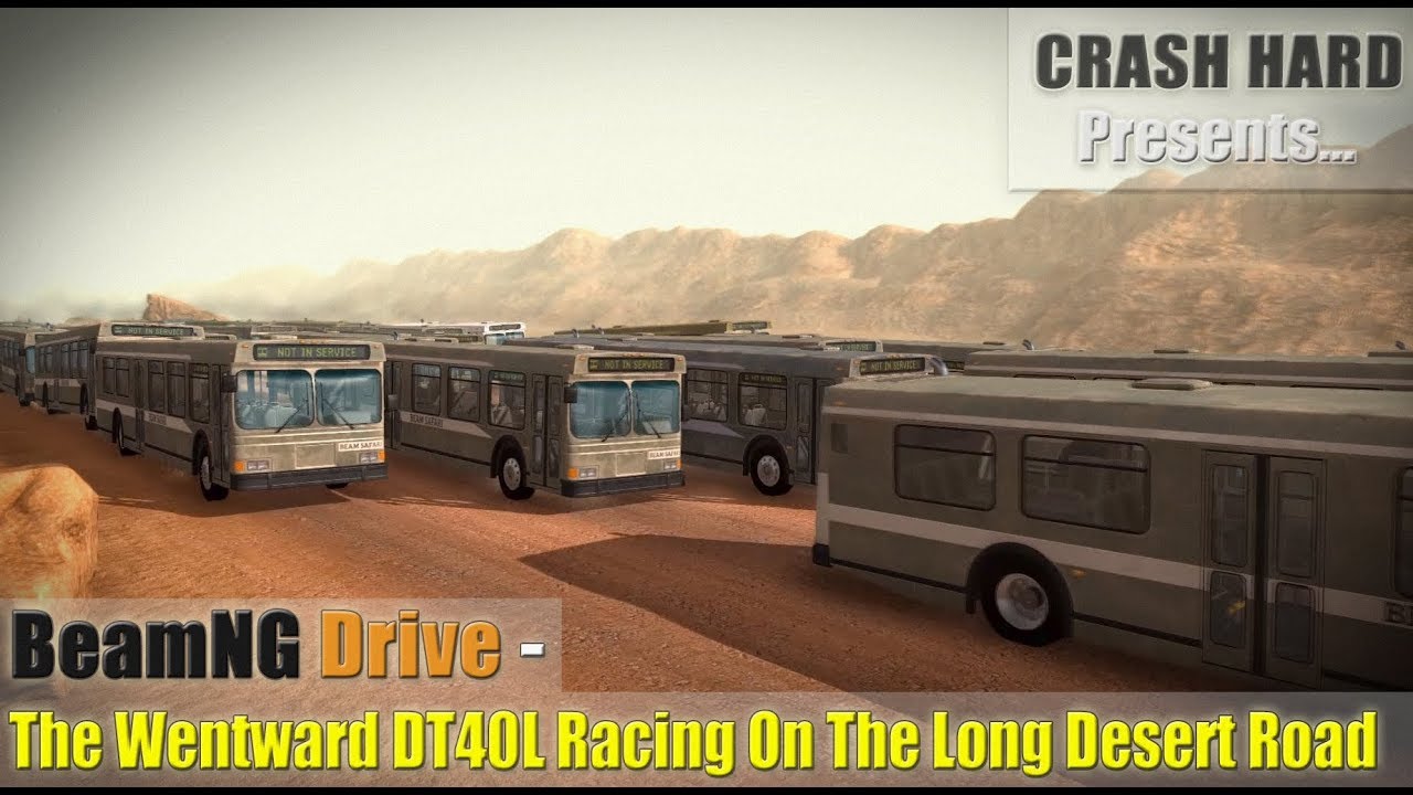 BeamNG Drive - The Wentward DT40L Racing On The Long Desert Road
