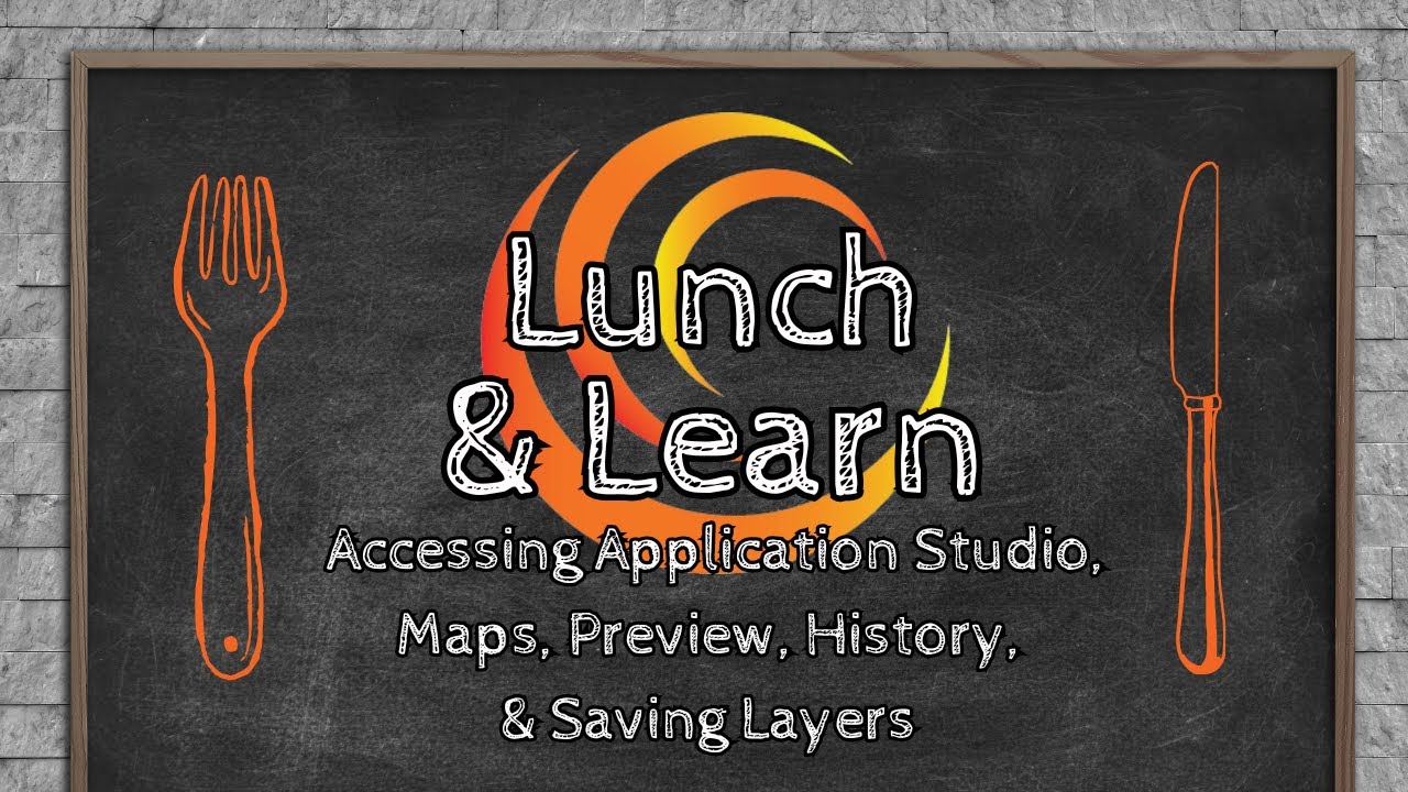 Accessing Application Studio, Maps, Preview, History, & Saving Layers