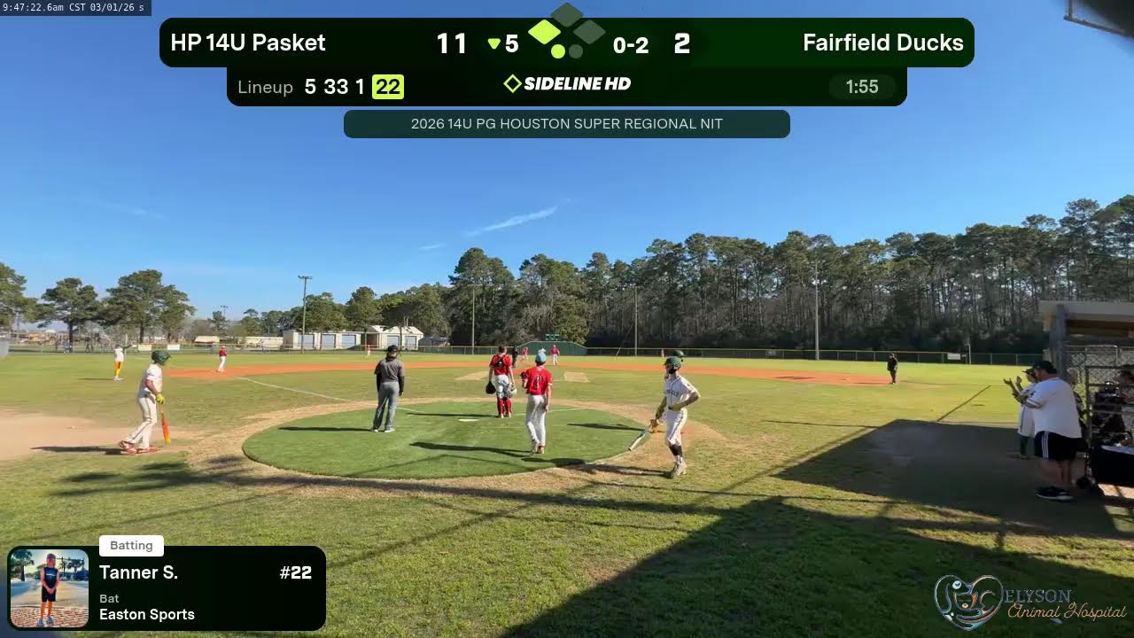 Fairfield Ducks vs. HP 14U Pasket (2026.03.01)