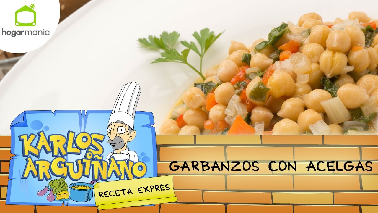 Karlos Arguiñano: Receta de Garbanzos con acelgas