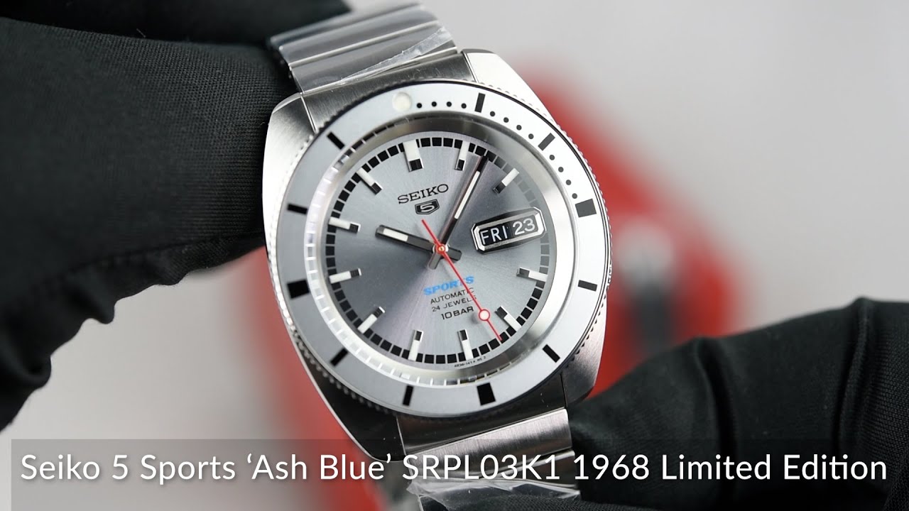 Seiko 5 Sports &lsquo;Ash Blue&rsquo; SRPL03K1 1968 Limited Edition