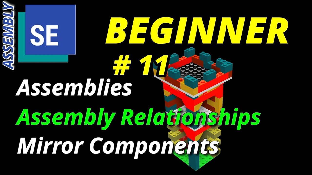 Solid Edge Assembly Tutorial #11 Building Block Tower