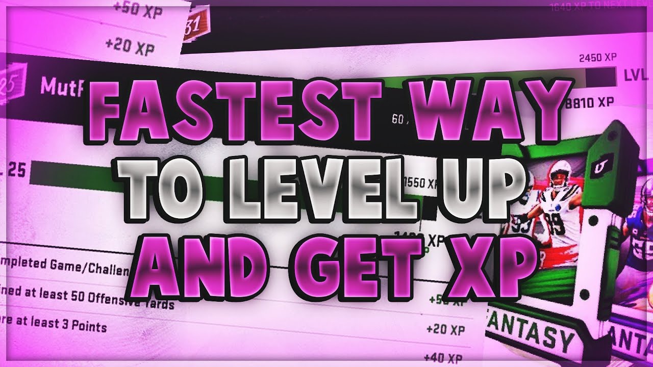 MADDEN 20 QUICKEST WAY TO LEVEL UP | MADDEN 20 THE FASTEST WAY TO LEVEL UP - FAST XP LEVEL 50-60