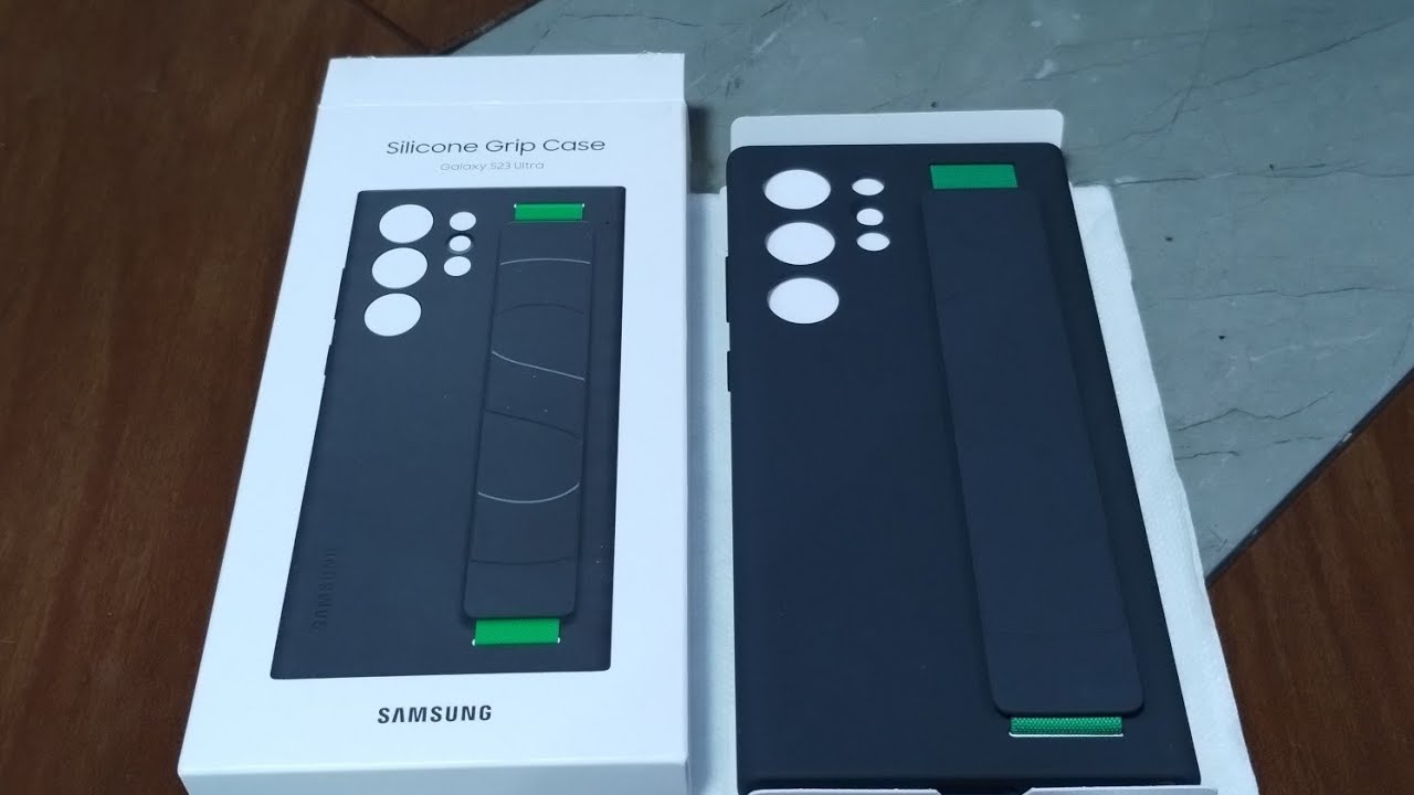 Silicone Grip Case para el Samsung Galaxy S23 Ultra | Color negro