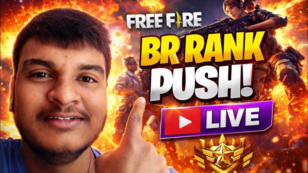 FREE FIRE 🔥 BR RANK PUSH LIVE | GRANDMASTER TO HEROIC | ROAD TO TOP 😈