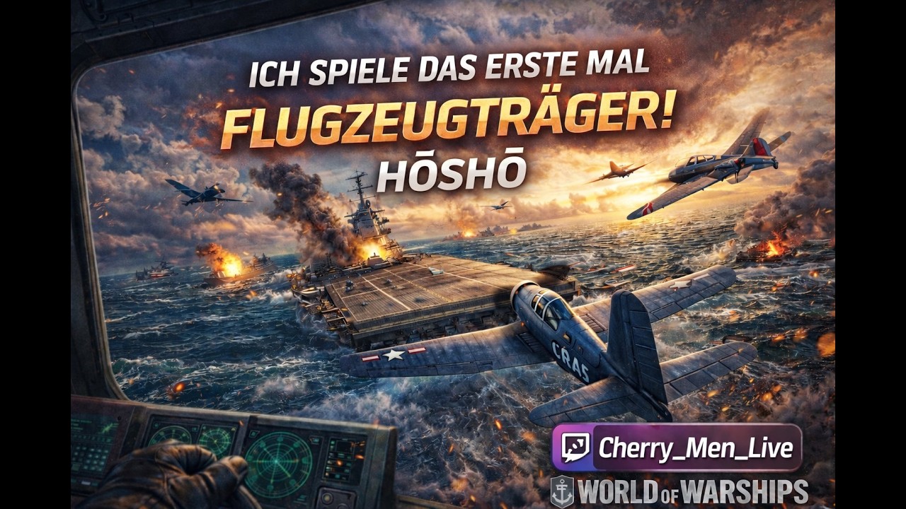 WORLD OF WARSHIPS – HŌSHŌ zum ersten Mal gespielt! 😱⚓ Flugzeugträger Anfänger Chaos!