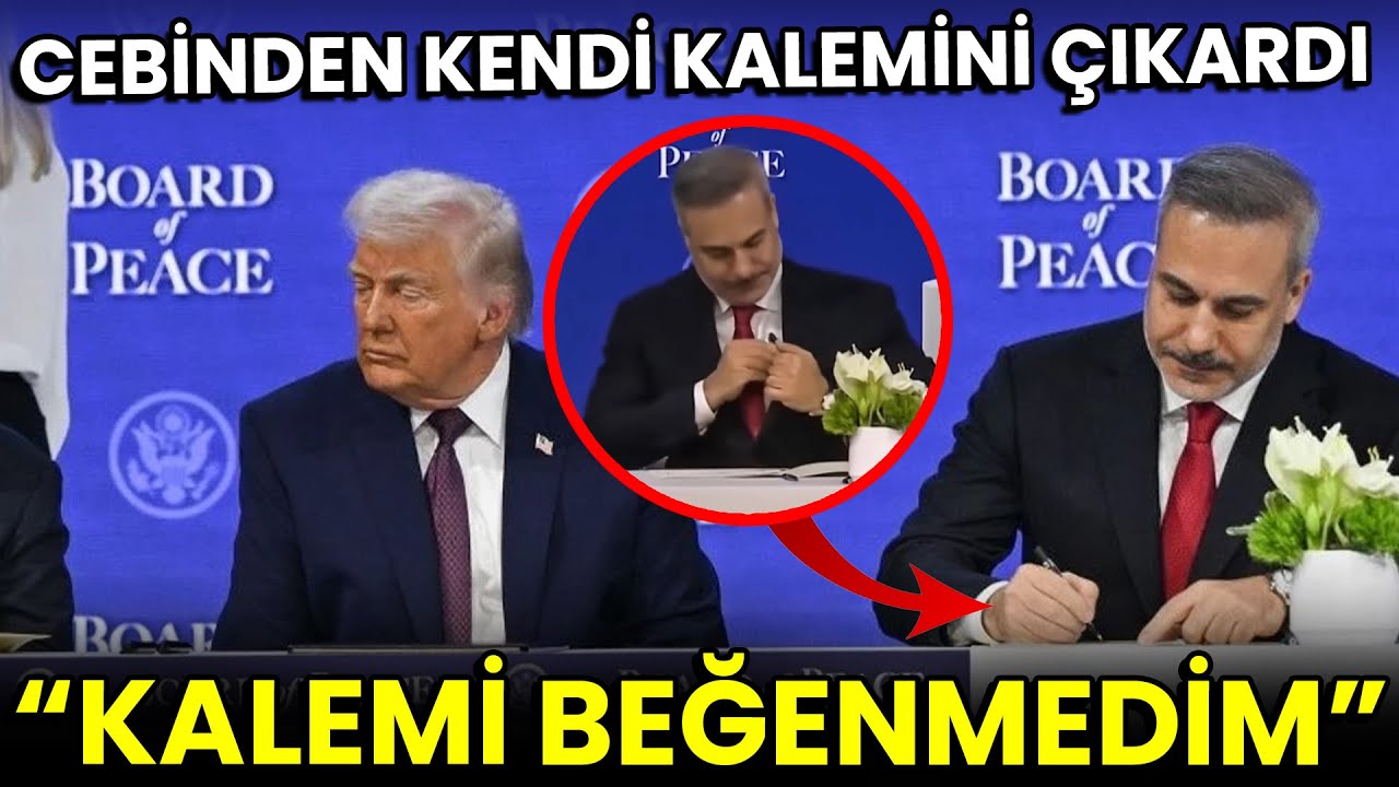 HAKAN FİDAN GAZZE BARIŞ KURULU ZİRVESİ'NDE KALEMİ BEĞENMEDİ, KENDİ KALEMİNİ ÇIKARDI!