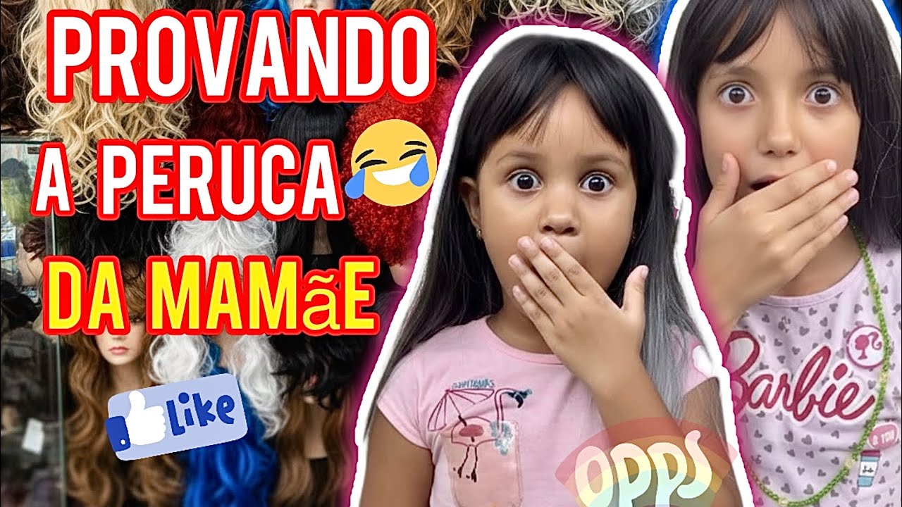 Brincadeira divertida: Minhas filhas e a Peruca da Mamãe 💕