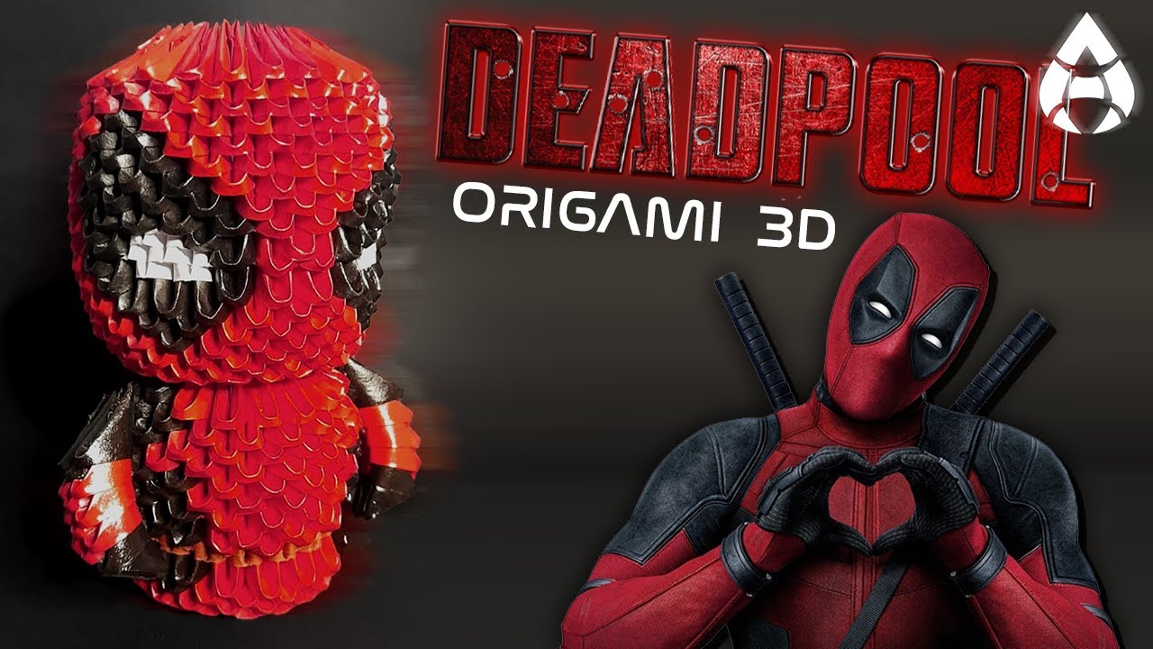 Deadpool en Origami 3D // Alfredo Fp