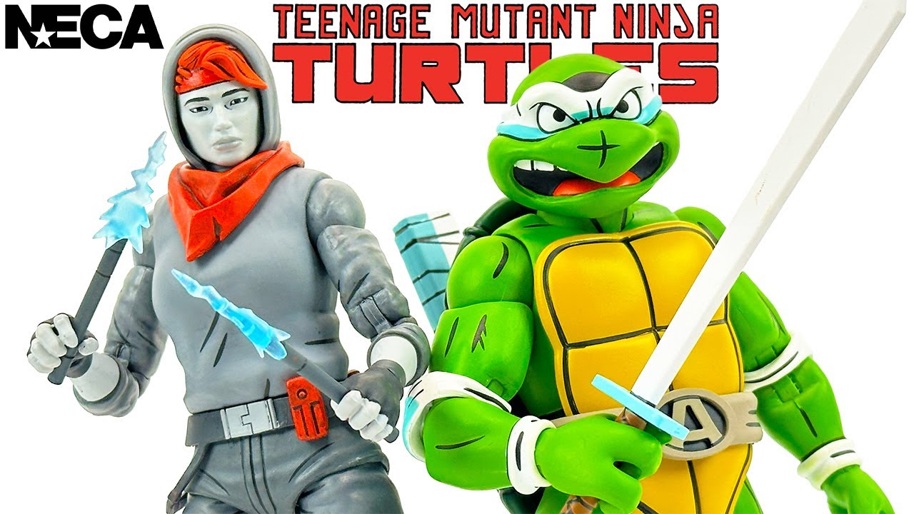 NECA TMNT Nightwatcher April O'Neil & Fifth Turtle April O'Neil Review!