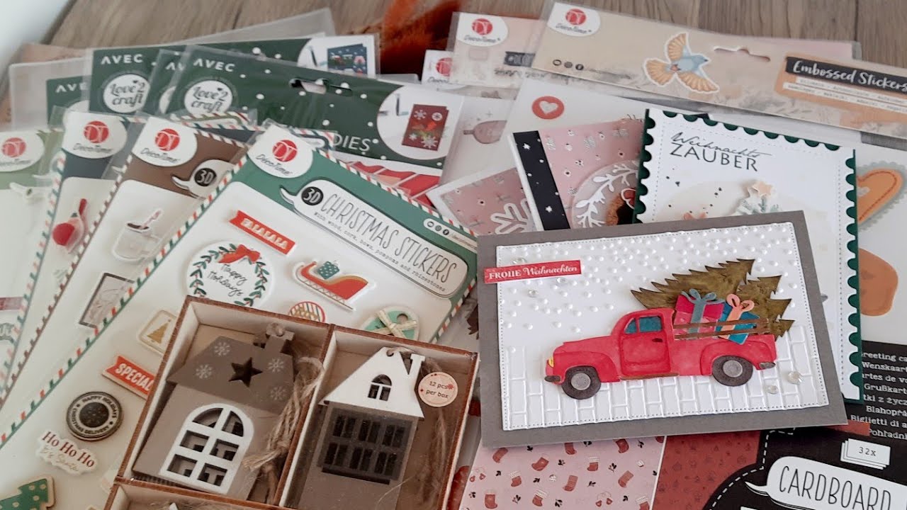 Action Haul September'23, 4 Kartenideen, Labervideo, Karten #basteln, Weihnachtsstanzen von #action