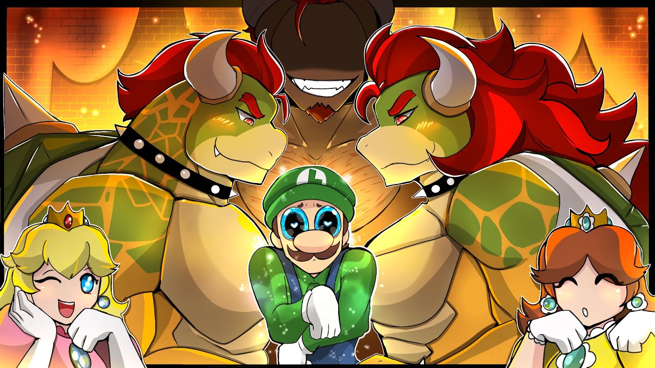 Пич и Дэйзи против бисексуальных Боузеров Луиджи (Mario Comic Dub)