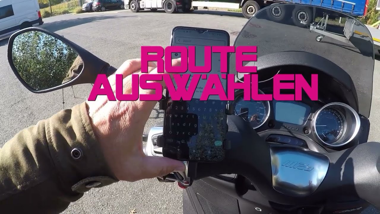 Piaggio MP3 300 hpe Sport: Handyhalter, TomTom GO Ride App und Tachometer App  🛵