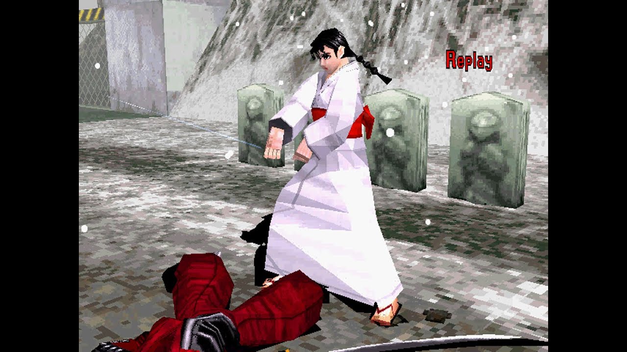 Bushido Blade 1 [PS1] - play as the Girl who gives you your weapon!