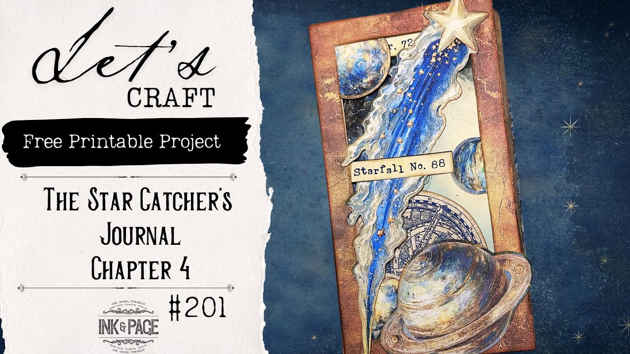 The Star Catcher's Journal | Chapter 4 | April Easy Free Project | Beginner Friendly | Ink and Page