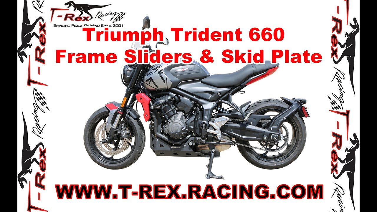 T-Rex Racing Skid Plate and Frame Sliders For Triumph Trident 660