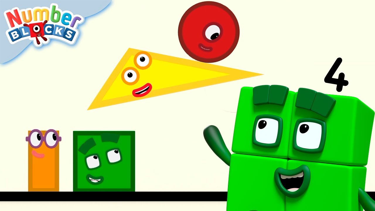 Shapes and Numbers for Kindergarten 🧮 | Learn to Count for Kids | 12345 | Numberblocks