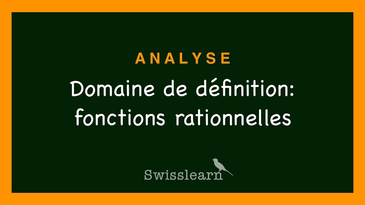 Domaine de définition des fonctions rationnelles