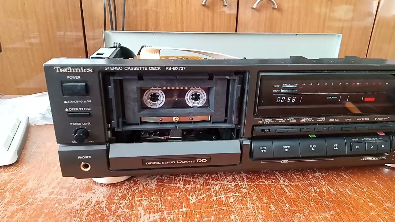 TECHNICS RS-BX727 ремонт, профилактика, настройка, проверка.