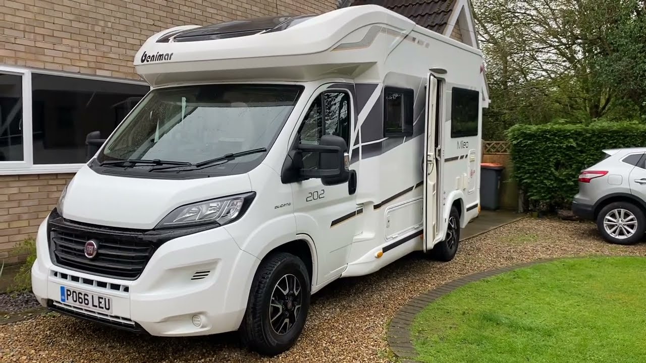Honest review and walk around of the exterior and interior of Benimar 202 Mileo 4 berth 4 travel