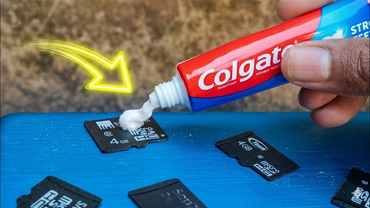 SD card bad? Fix it with Colgate! 