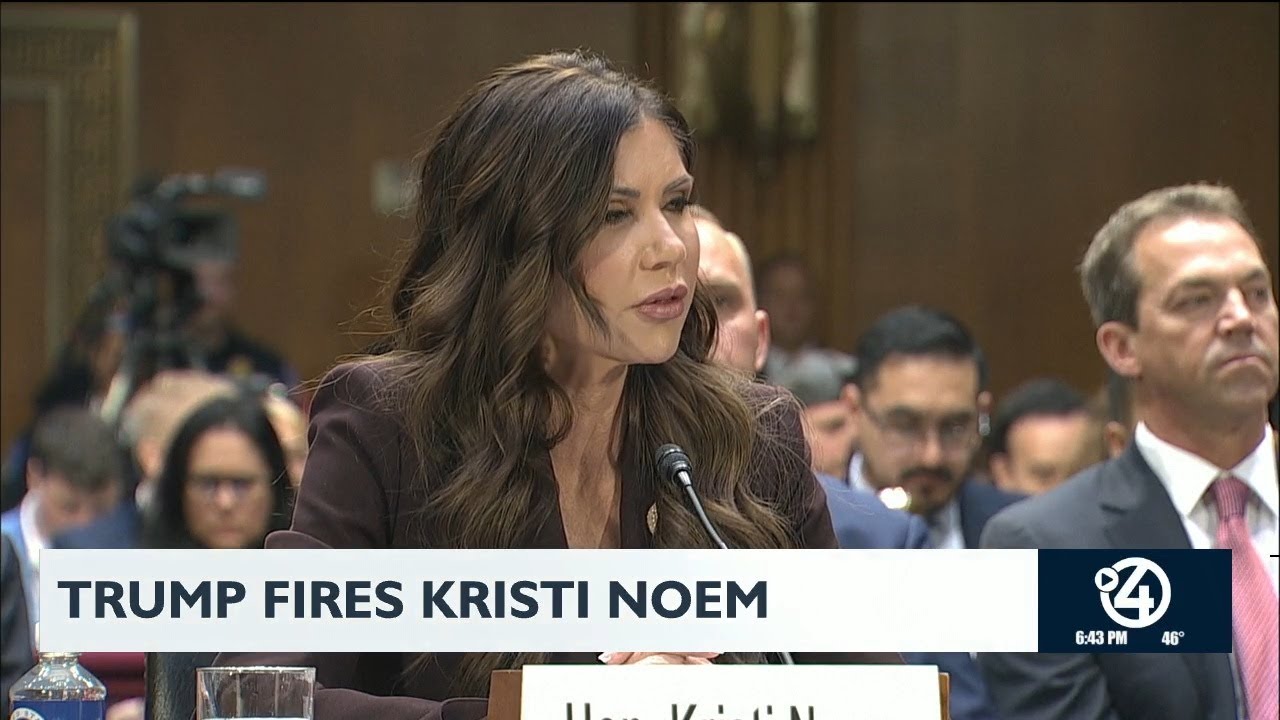 Trump fires Kristi Noem