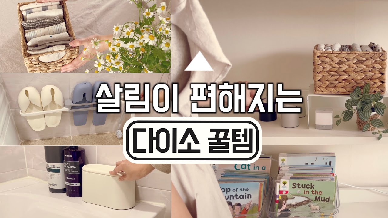 다이소 퀄리티 어디까지인가? 가성비에 디자인까지 잡은 다이소꿀템으로 신박한 정리꿀팁/화장실청소