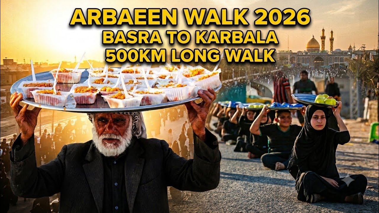 Ep 12 🛑 2 Safar Arbaeen Walk 2026 Live From Basra | Basra to Karbala 500KM || Saleh Raza Karbalai