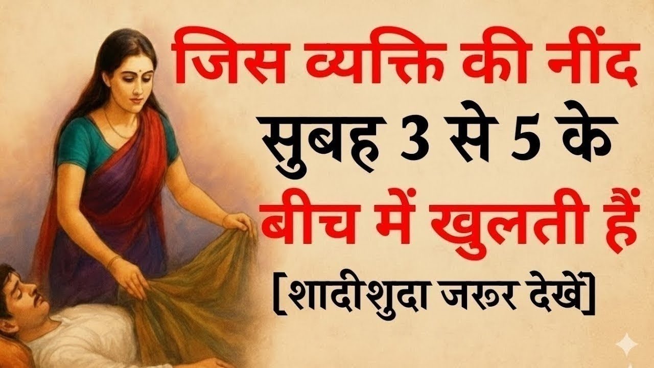 जिस व्यक्ति की नींद सुबह 3 से 5 के बीच में खुलती हैं [शादीशुदा जरूर देखें]