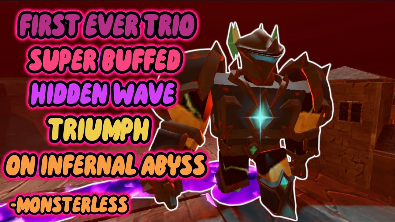 [FIRST EVER] MONSTERLESS Trio SUPER BUFFED HW Triumph On Infernal Abyss || Tower Defense Simulator
