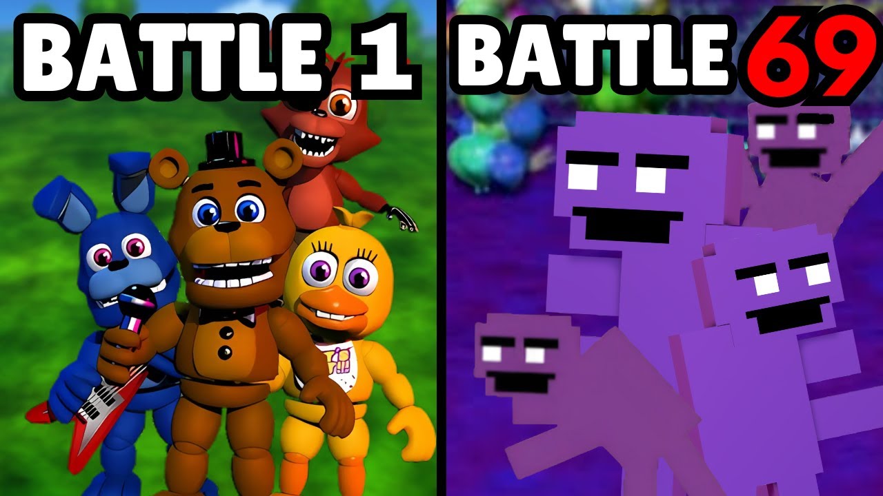 FNAF World BUT Every Battle My Team Is RANDOMIZED