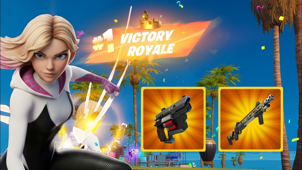 8 Elims! Shotgun Only Challenge! Blitz as Spider-Gwen using Wrecker Revolver & Thunder Shotguns!