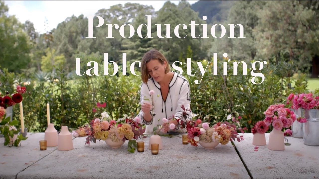 Production Table Styling | La Musa de Las Flores