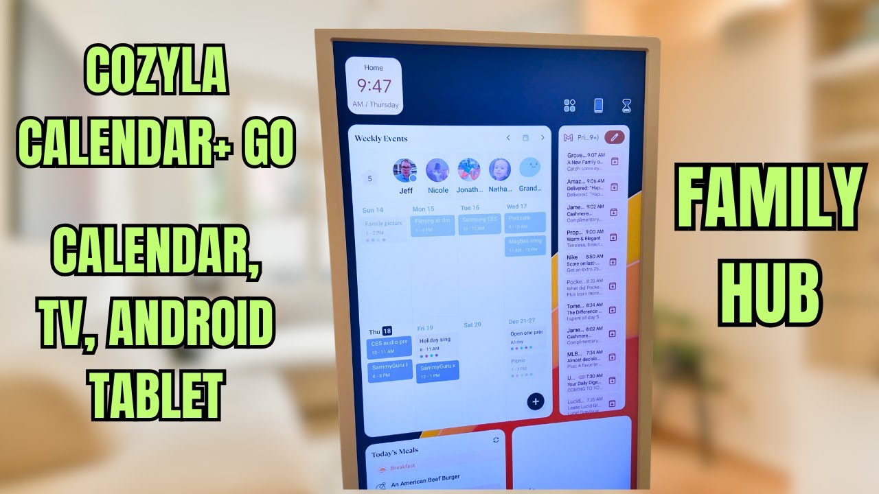 Cozyla Calendar+ Go Full Review: Smart Calendar, Awesome Android Tablet, and TV All In One!