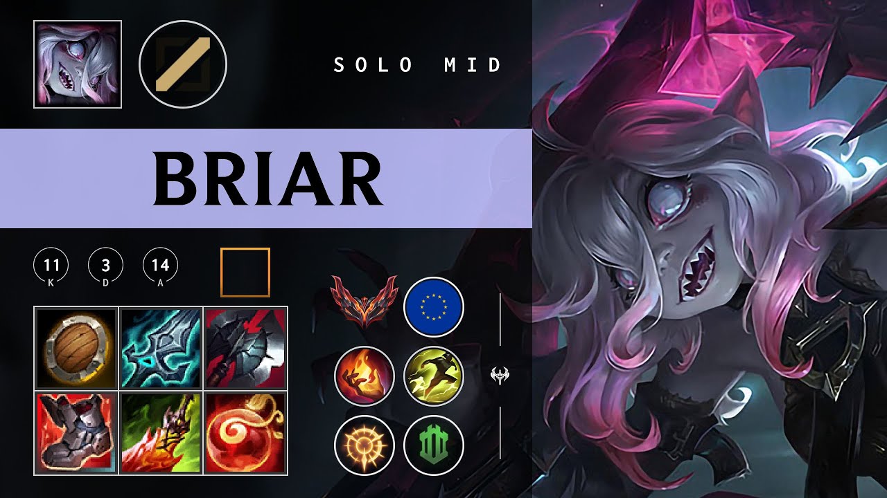 Briar Mid vs Katarina - EUW Grandmaster Patch 26.02