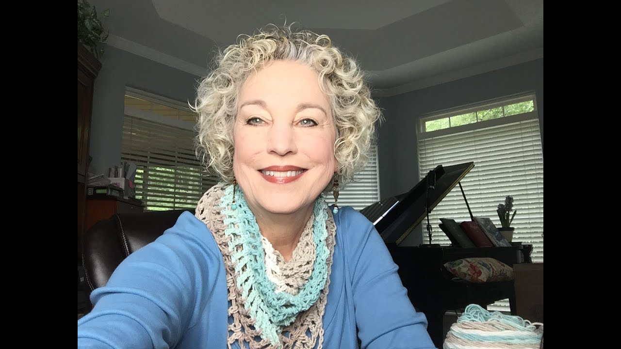 How to Make a Beach Scarf | Caron Cotton Cake | On The Hook Crochet