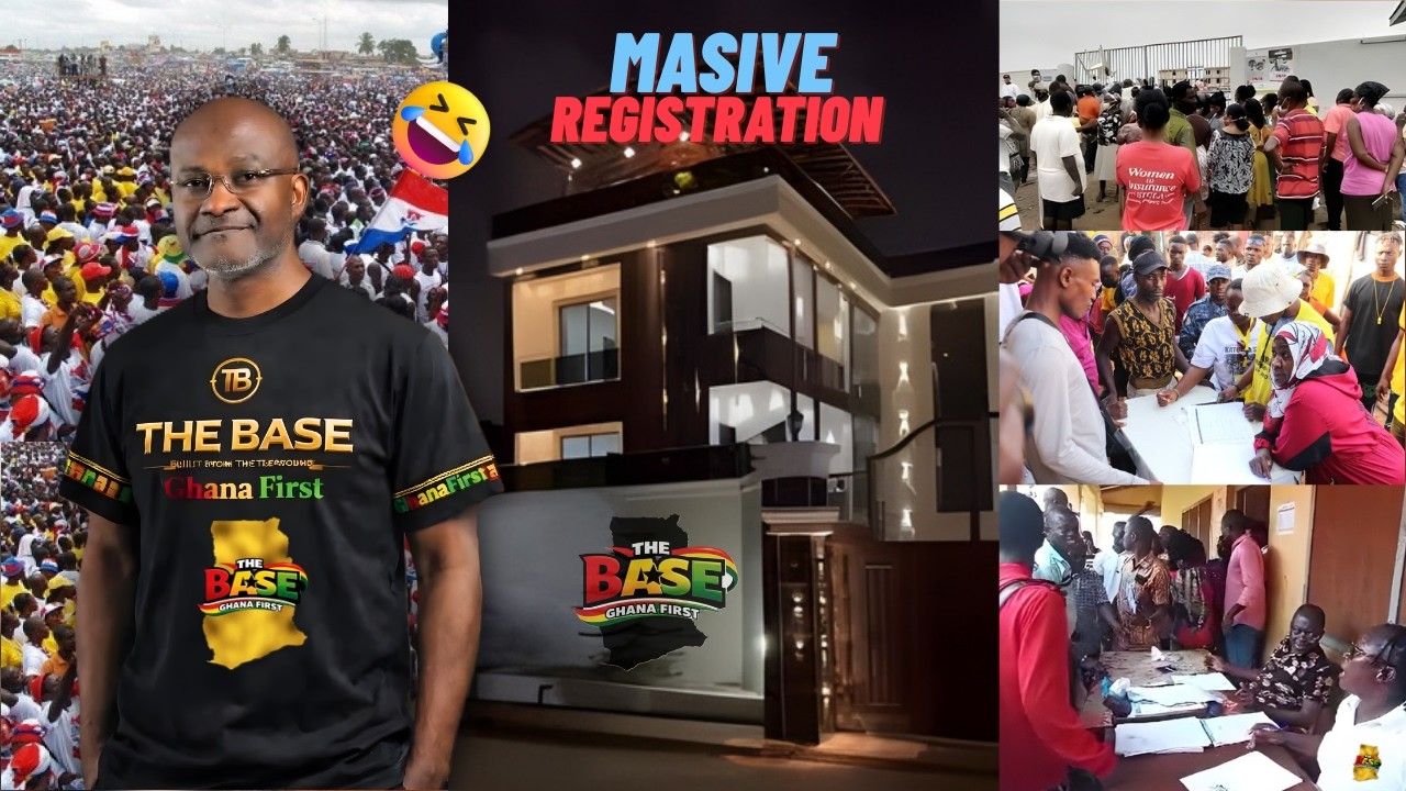 Break: Massive Registration at THE BASE Center, Ken Agyapong’s Silence Is COLLAPSING NPP....