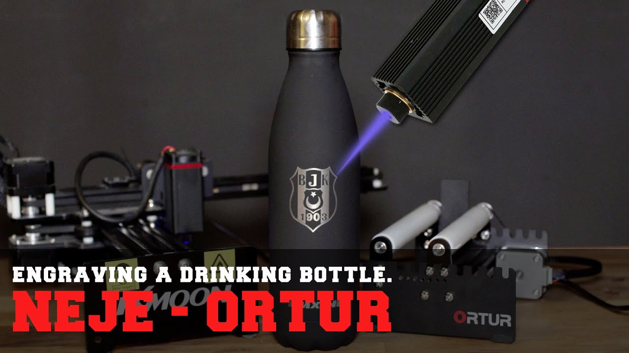 Neje + Ortur | Engrave aluminum drinking bottle - Aluminium Trinkflasche Gravieren