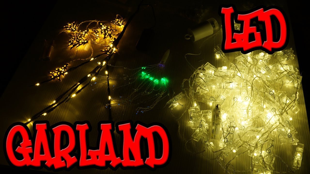 Новогодние светодиодные led гирлянды из Китая обзор &ndash; дешево и красиво