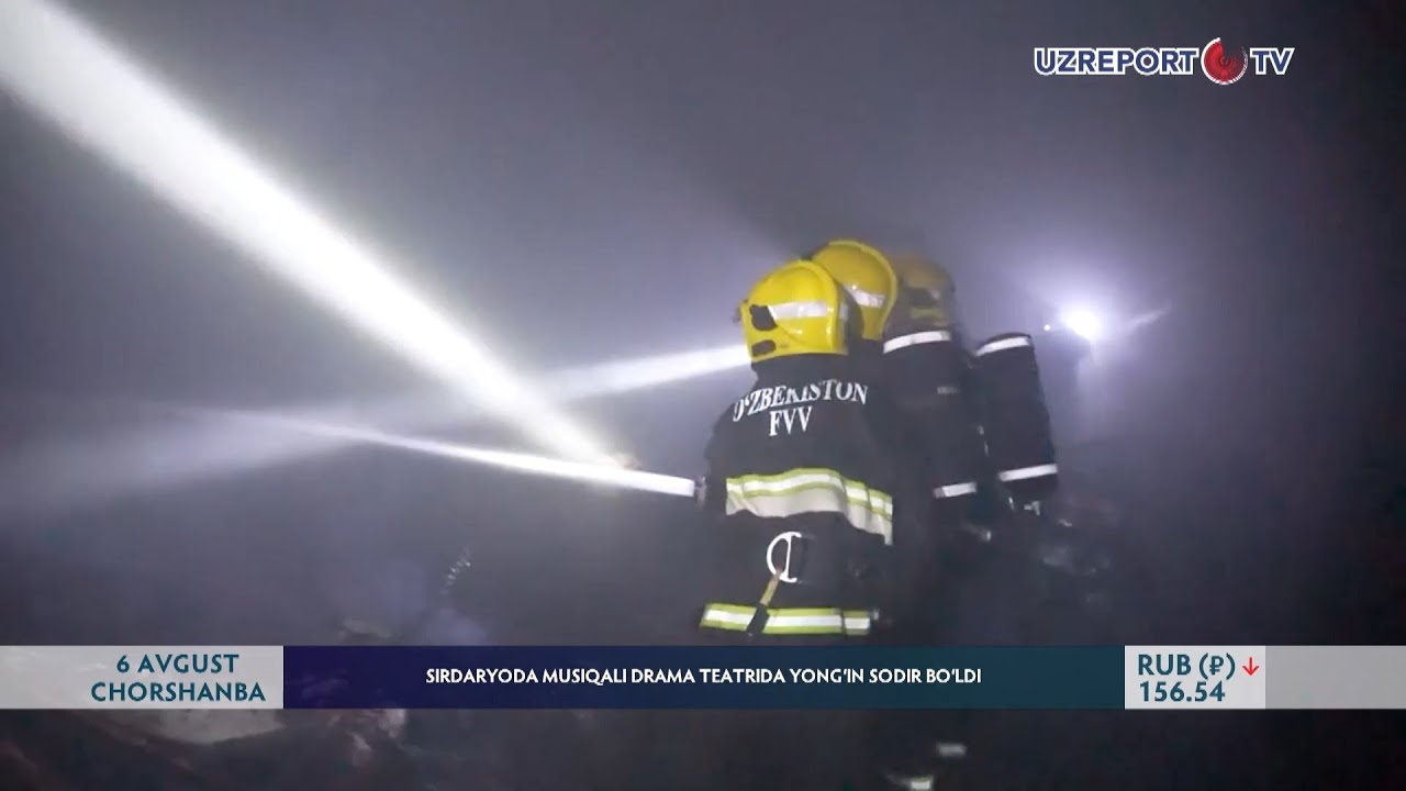Sirdaryoda musiqali drama teatrida yong‘in sodir bo‘ldi