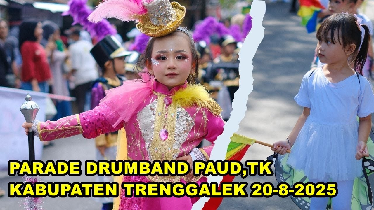 LIVE ATRAKSI DI START LOMBA PARADE DRUMBAND PAUD,TK KABUPATEN TRENGGALEK 20-8-2025