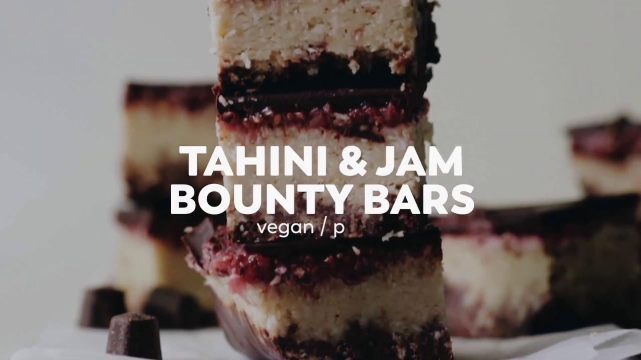 Hu Dark Chocolate Tahini Jam Bounty Bars