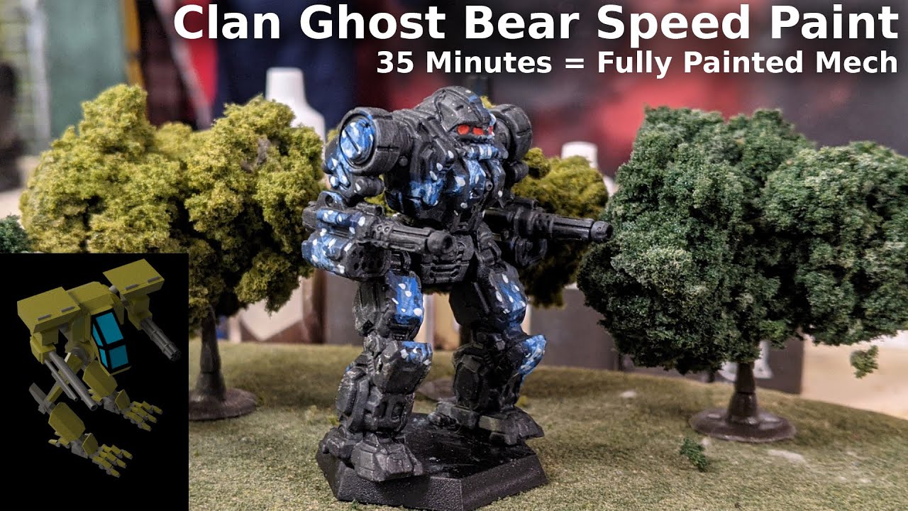 Clan Ghost Bear Battletech Speed Paint - Alpha Galaxy in 35 Minutes