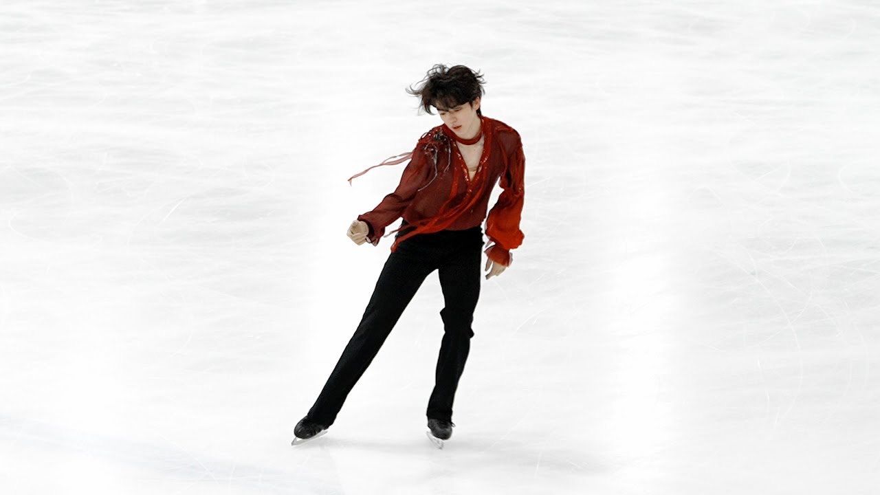 (4K 직캠) Cha junhwan FS morning practice (Asian Winter Games qualifier) 2024 차준환 아시안게임 선발전 프리 아침 공식연습