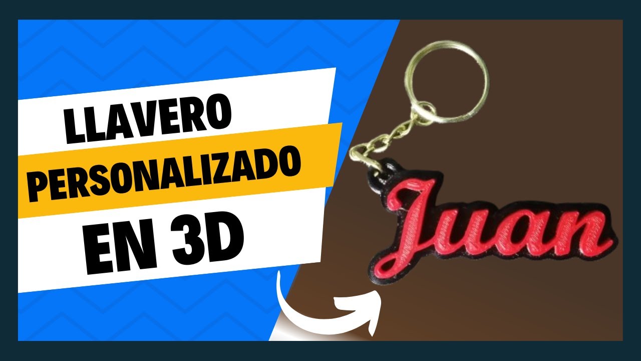 Cómo crear un llavero personalizado con tu nombre en impresión 3D