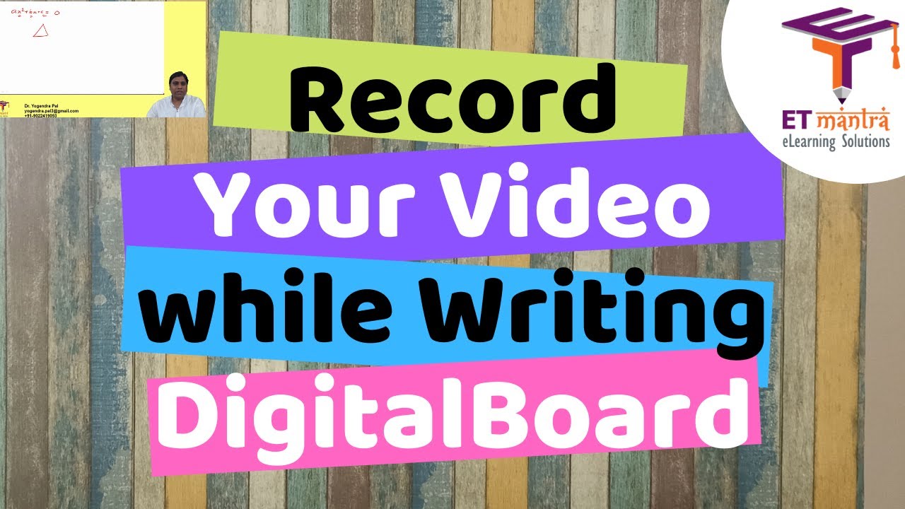 Record your video with Presentation, Writing and Explanation | Make Professional Educational Video