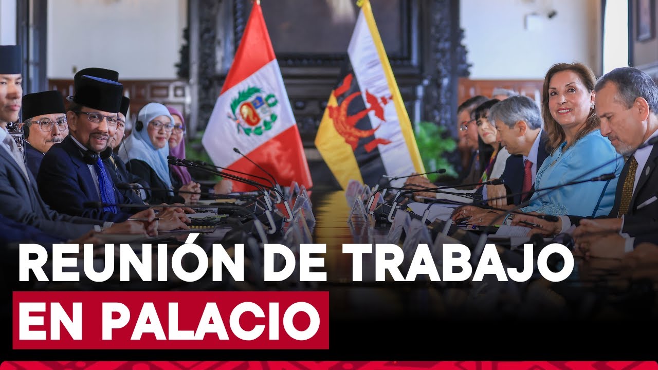 Presidenta Dina Boluarte se reunió con el sultán de Brunéi Darussalam en Palacio de Gobierno