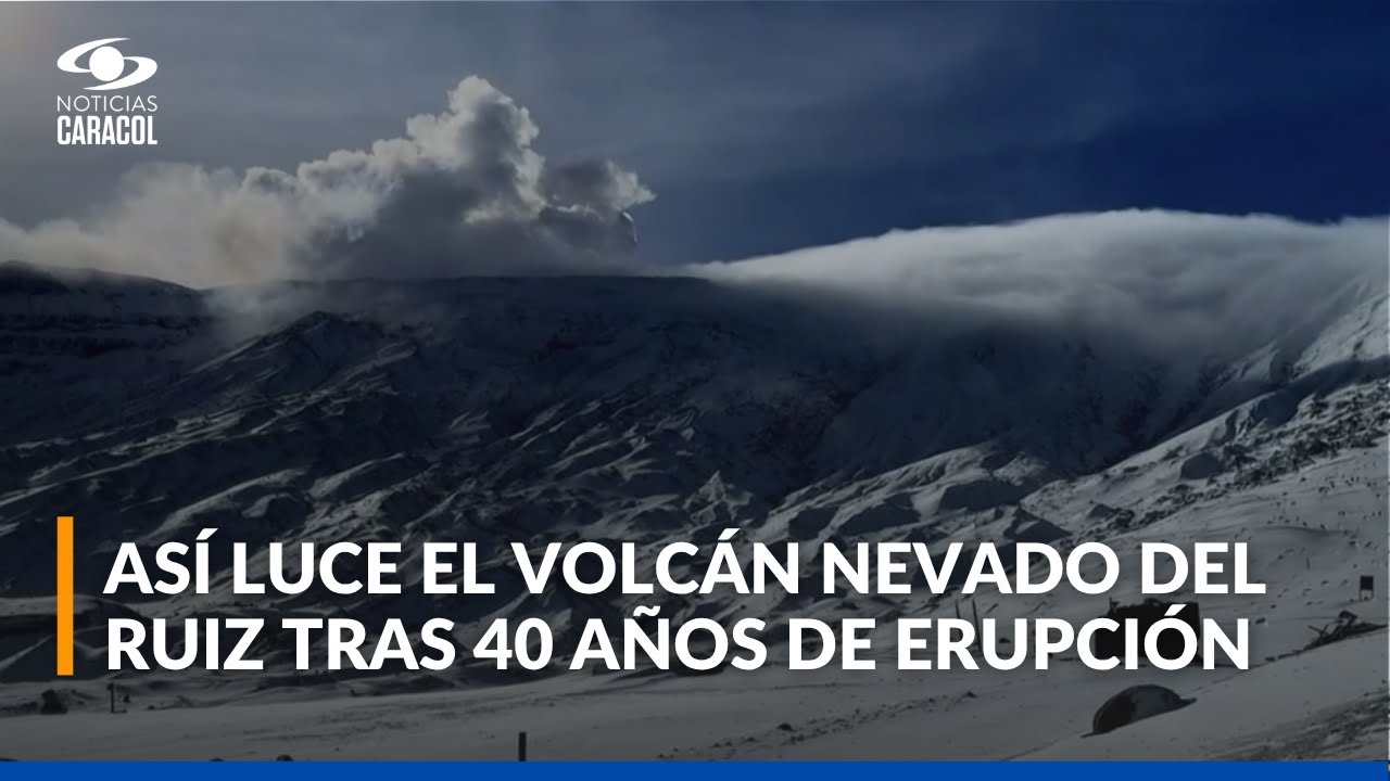 Este es el cráter Arenas, en el Nevado del Ruiz, donde inició la tragedia de Armero hace 40 años
